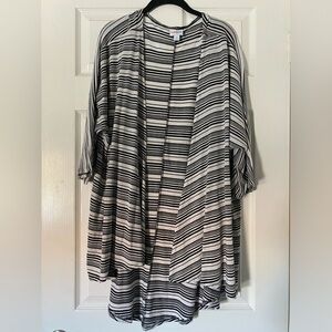 Lularoe Stripped Cardigan Size Medium